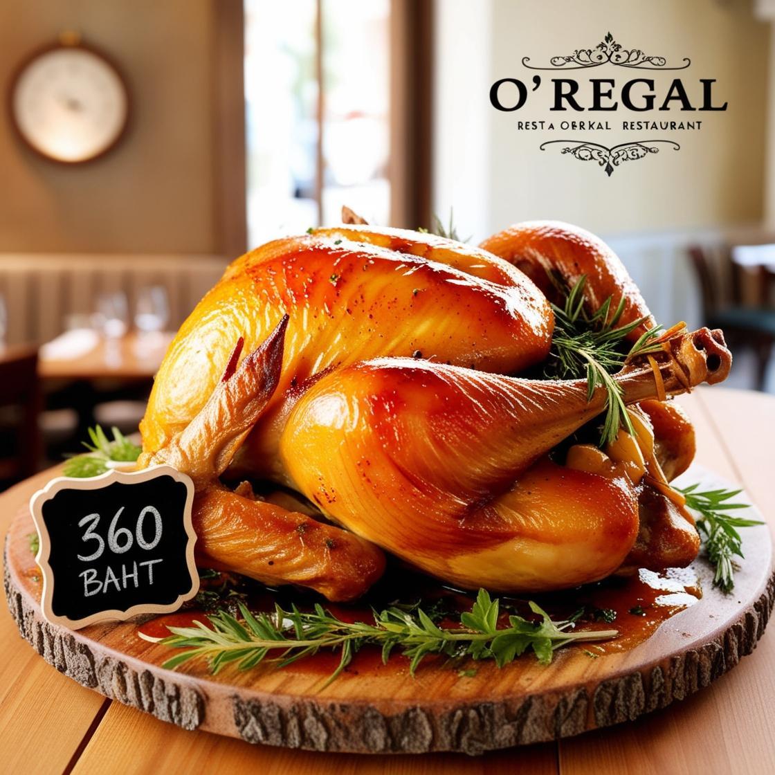 Poulet rôti français O'régal restaurant halal Koh Samui